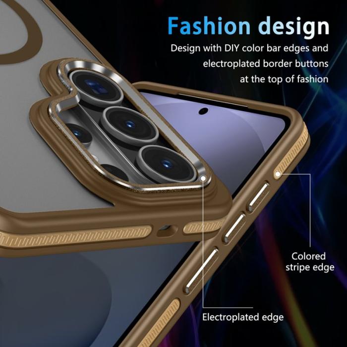 OEM - Mobilskal för Samsung Galaxy S26 Ultra Magnetiskt TPU PC - Khaki
