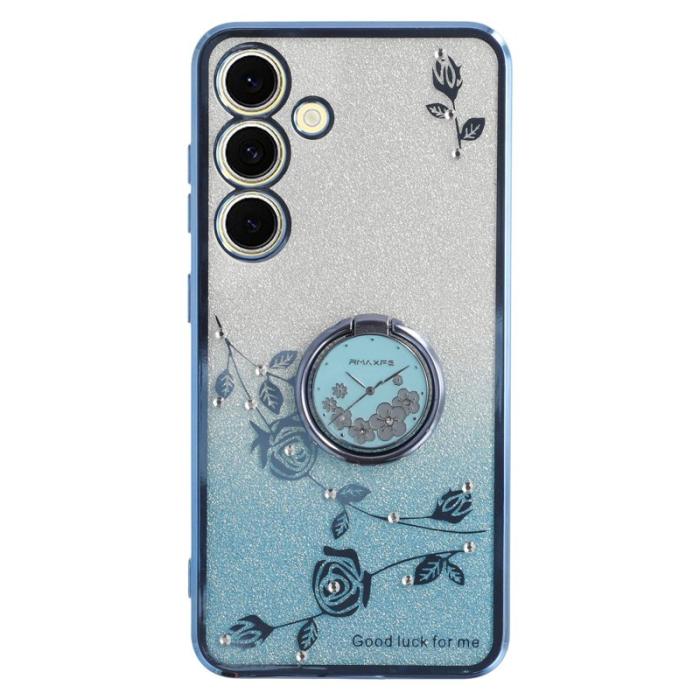 KADEM - KADEM Mobilskal för Samsung Galaxy S26 Ring Kickstand TPU - Blå