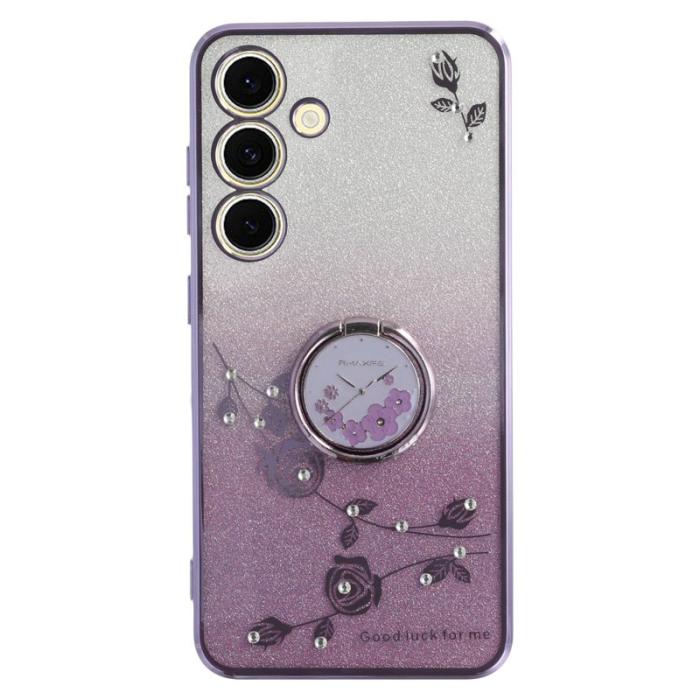 KADEM - KADEM Mobilskal för Samsung Galaxy S26 Ring Kickstand TPU - Lila