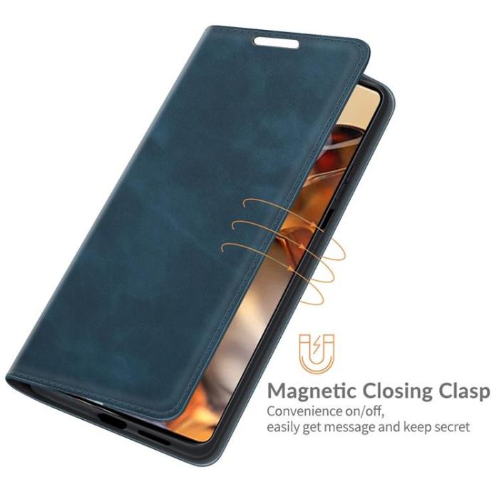 A-One Brand - Skin Touch Läder Fodral Xiaomi 11T / 11T Pro - Blå