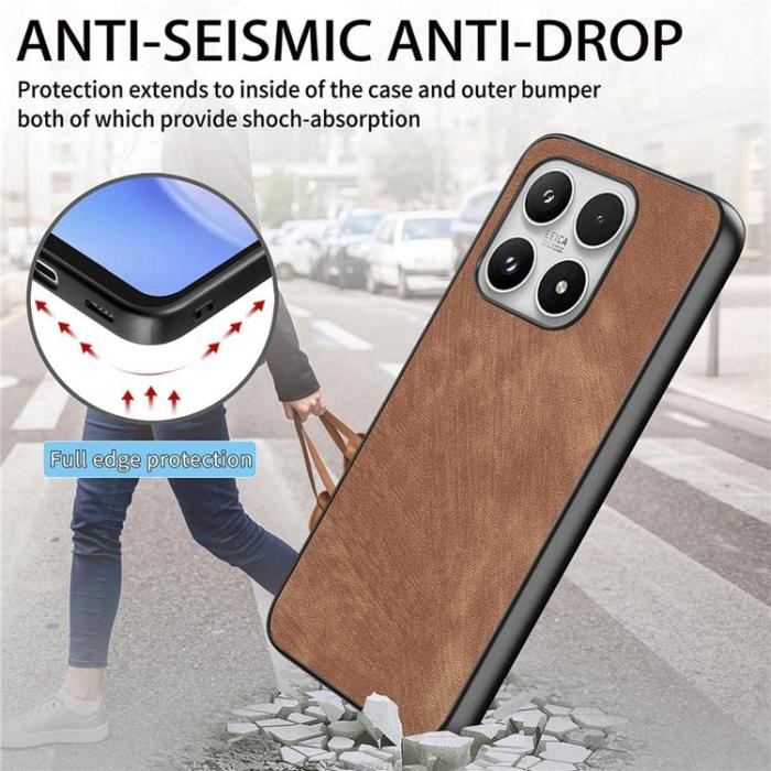 A-One Brand - Mobilskal för Xiaomi 17 Retro Läder Shockproof Slim