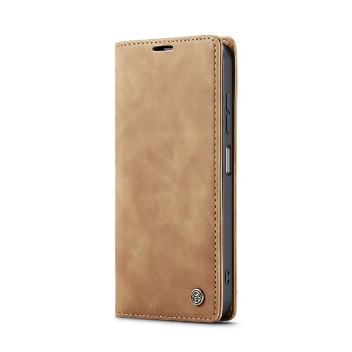 Caseme - CASEME 013 Series Konstläder Plånboksfodral till Samsung Galaxy A06 4G - Brun