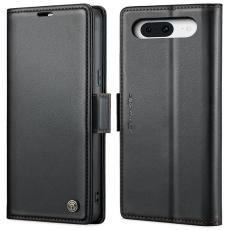 Caseme - CASEME Pl&aring;nboksfodral Konstl&auml;der till Google Pixel 8 - Svart