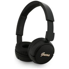 Guess - Guess Over-Ear Hörlurar Bluetooth 5.3 Metal Logo Script - Svart