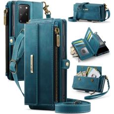 Caseme - CASEME Konstl&auml;der Pl&aring;nboksfodral f&ouml;r Samsung Galaxy S20 Plus 4G/5G Gr&ouml;n