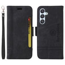 BETOPNICE - BETOPNICE 001 Samsung Galaxy A54 5G Pl&aring;nboksfodral Konstl&auml;der - Svart