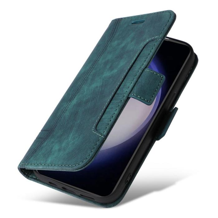 BETOPNICE - BETOPNICE 001 Samsung Galaxy S23 FE Plånboksfodral TPU + Konstläder - Grön