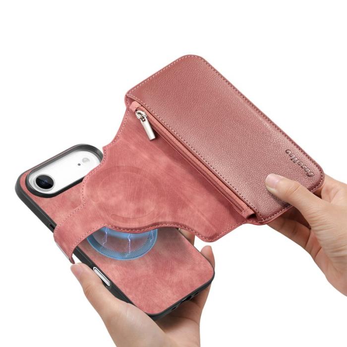 CASENEO - CASENEO MW-02 iPhone Air Plånboksfodral Konstläder - Rosa