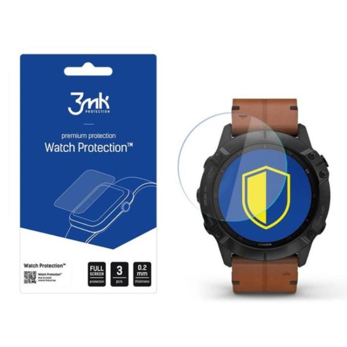3MK - 3MK Garmin Fenix 6X/6X Pro Hybrid Okrossbart Glas FlexibleGlass