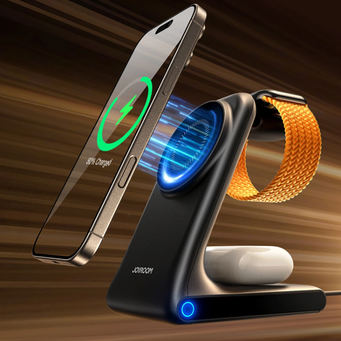 Joyroom - Joyroom MagSafe Trådlös Laddare iPhone, Apple Watch, AirPods