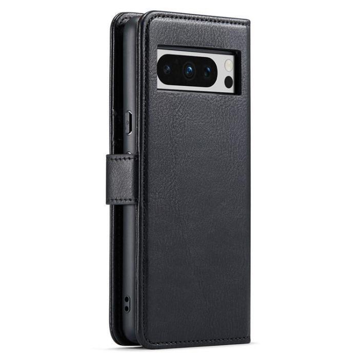 DG.MING - DG.MING Google Pixel 8 Plånboksfodral Äkta Läder - Svart