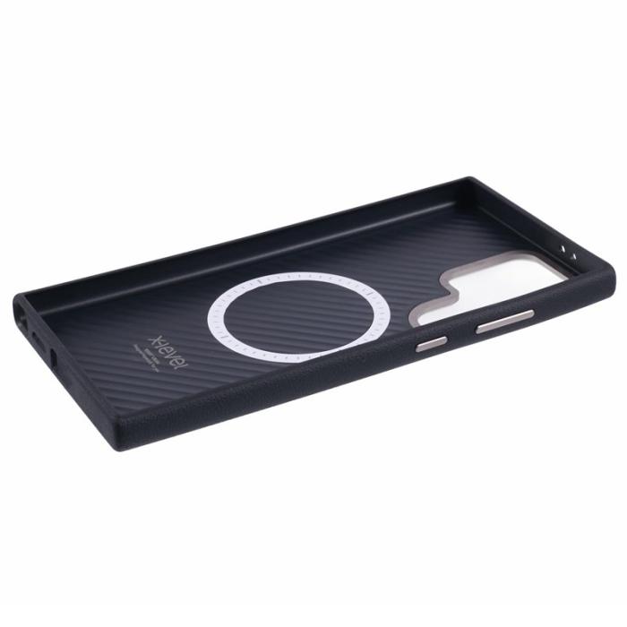 X-Level - X-LEVEL Mobilskal till Samsung Galaxy S24 Ultra PU Läder Stöttålig Svart
