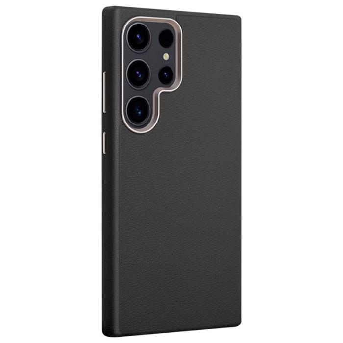 X-Level - X-LEVEL Mobilskal till Samsung Galaxy S24 Ultra PU Läder Svart