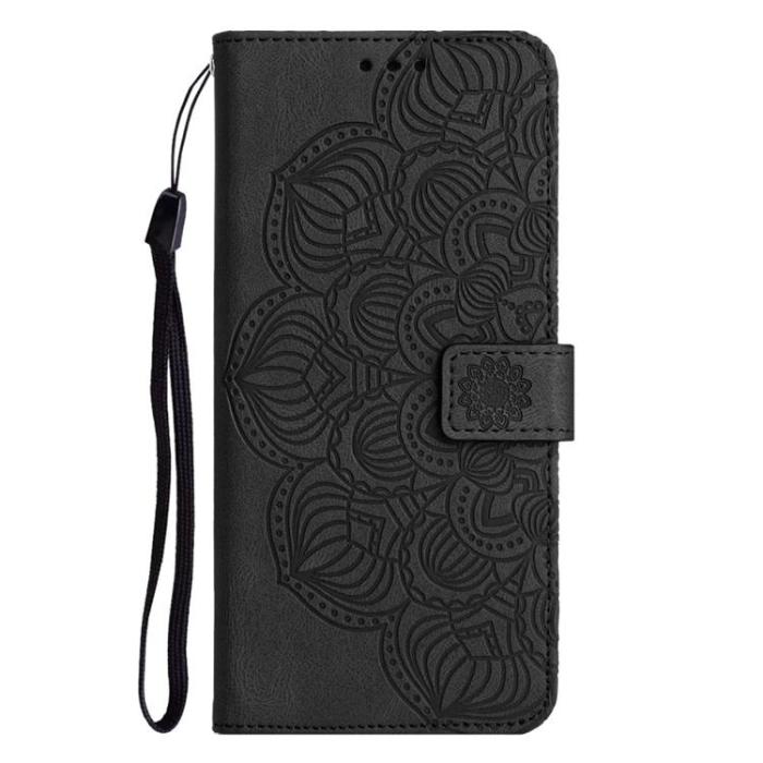A-One Brand - iPhone 14 Plånboksfodral Mandala Flower - Svart