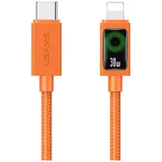 USAMS - USAMS USB-C till Lightning 30W Kabel 1.2m SJ774 - Orange