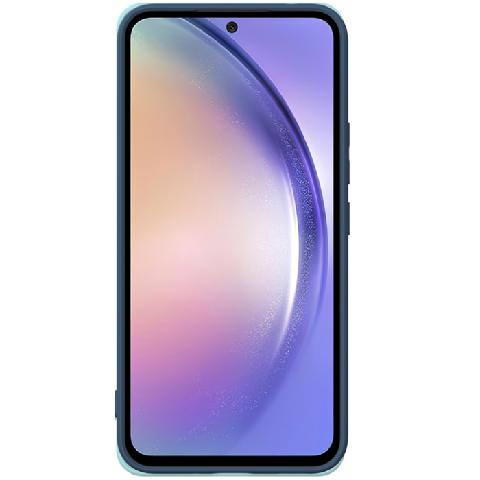 A-One Brand - Galaxy A17 5G Mobilskal Med Kickstand Silikon - Blå