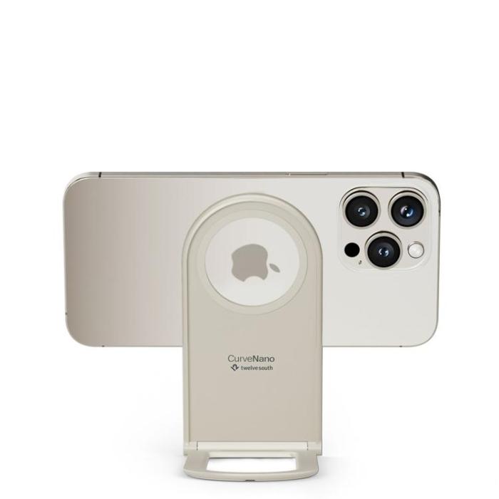 Twelve South - Twelve South MagSafe Bärbart Mobilstativ med Hållare Curve Nano - Dune