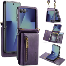 DG.MING - DG.MING Galaxy Z Flip 7 Mobilskal RFID Blocking M5 - Lila