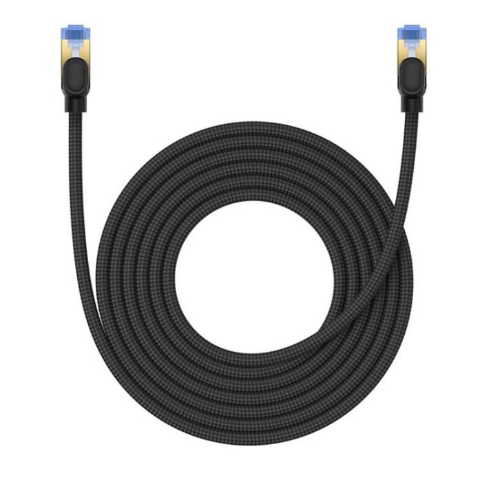 BASEUS - Baseus Internet Kabel 8m cat.7 - Braided Svart