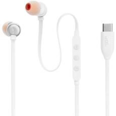 JBL - JBL In-Ear H&ouml;rlurar Tr&aring;dbundna USB-C Tune 310C - Vit
