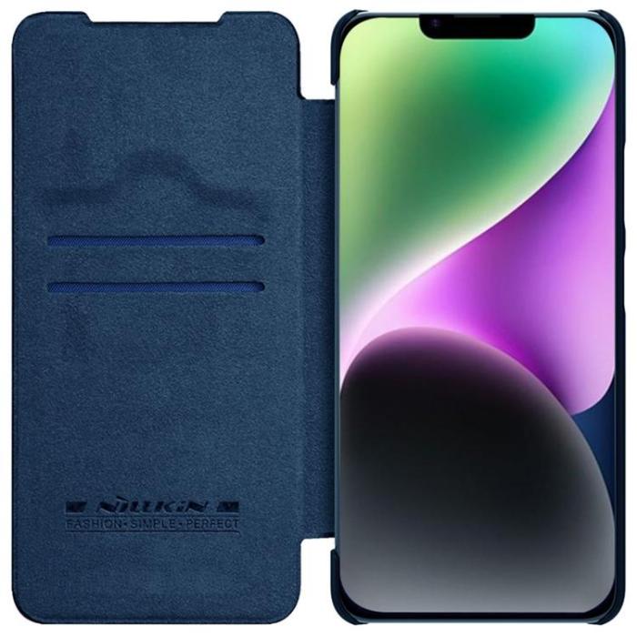 Nillkin - Nillkin iPhone 14 Plus Plånboksfodral QinPro Läder - Blå