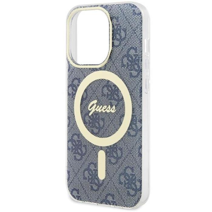 Guess - Guess iPhone 15/14/13 Mobilskal Magsafe IML - Blå