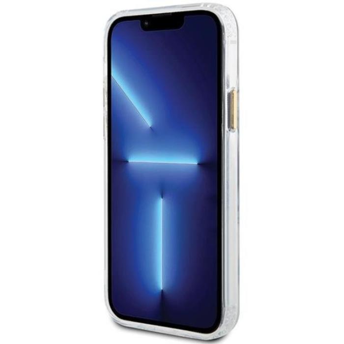 Guess - Guess iPhone 12 Pro/12 Mobilskal Magsafe Metall Outline - Guld