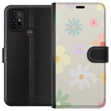 iSecrets - Plånboksfodral till Motorola Moto G30 med fejdande blommor