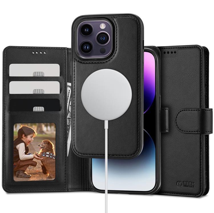 Tech-Protect iPhone 12/12 Pro Magsafe Plånboksfodral - Svart | 2353 | AlltMobil