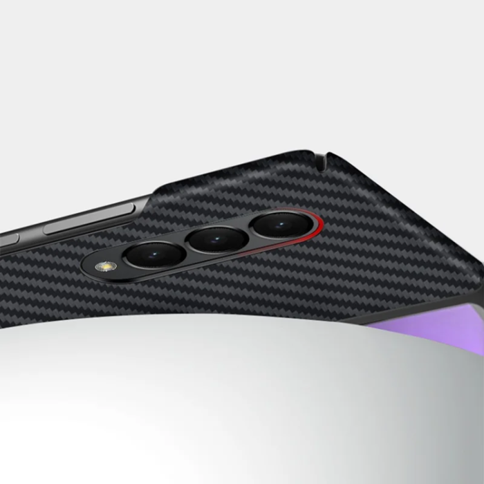 A-One Brand - Galaxy Z Fold 4 5G Mobilskal Aramid Fiber shockproof - Svart