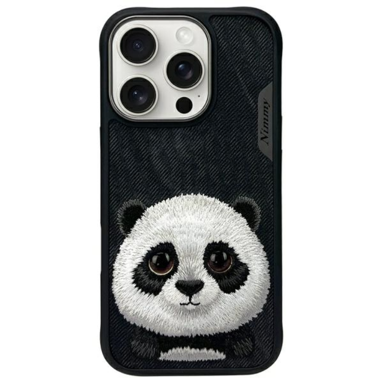 Nimmy iPhone 16 Pro Max Mobilskal Big Eyed Pet 2.0 Panda - Svart | 2353 | AlltMobil
