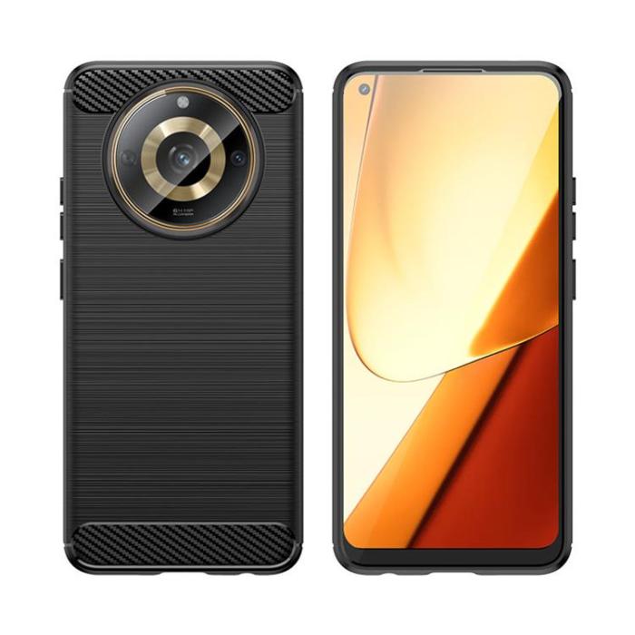 OEM - Realme 11 Mobilskal Carbon Flexible - Svart