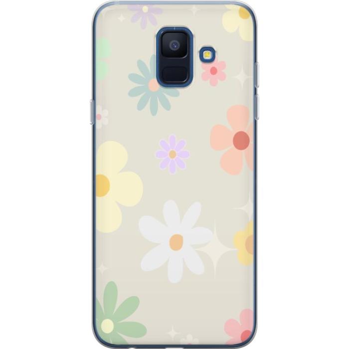 iSecrets - Mobilskal till Samsung Galaxy A6 (2018) med fejdande blommor