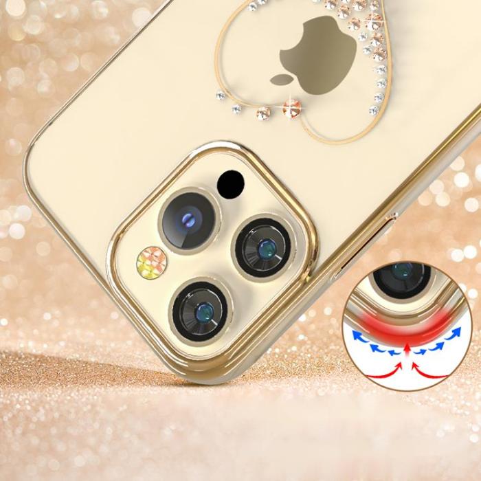 UTGATT5 - Kingxbar Wish Series Skal iPhone 13 Pro - Guld