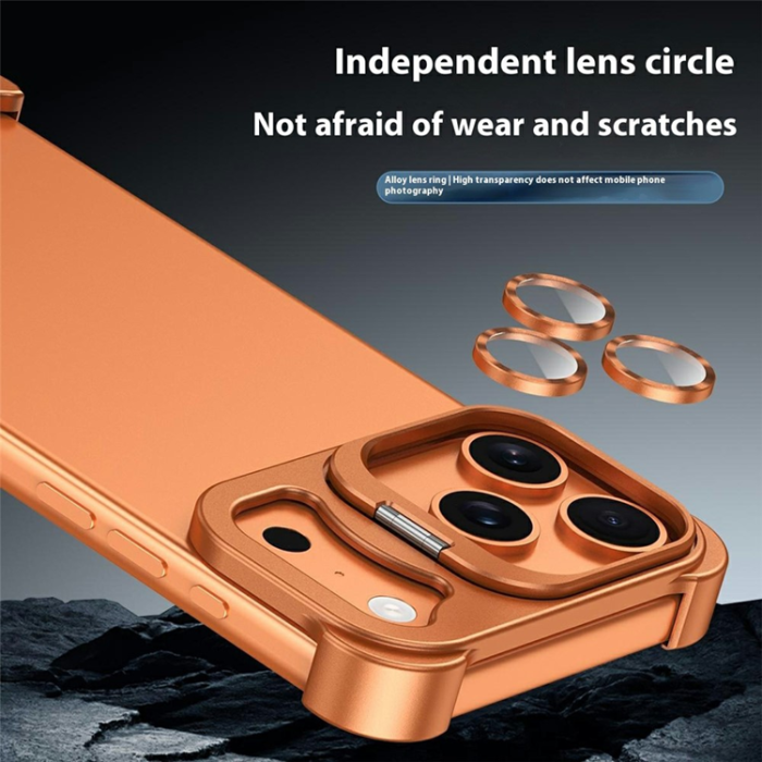 A-One Brand - iPhone 17 Pro Max Mobilskal Heat Dissipating Kickstand - Svart
