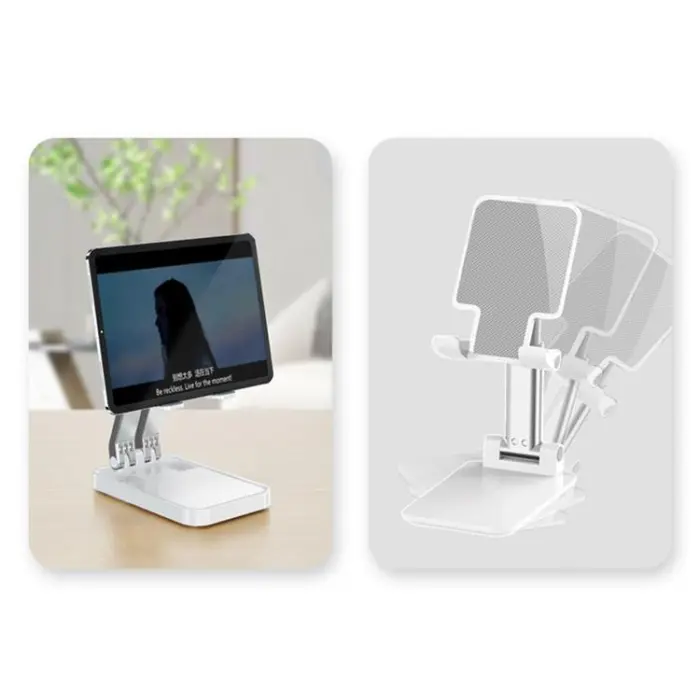OEM - Universal Foldable Stativ För Mobil och Surfplattor K15 - Vit