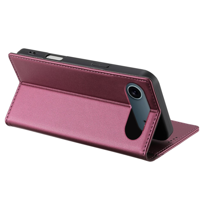 N.BEKUS - N.BEKUS iPhone Air Plånboksfodral RFID Blocking P3 - Vinröd