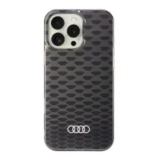 Audi - Audi iPhone 16 Pro Max Mobilskal MagSafe IML Stitching - Svart