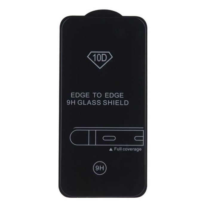 OEM - iPhone 16e Härdat Glas Skärmskydd 10D - Svart