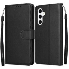 OEM - Samsung Galaxy S26 Plus Fodral St&auml;ll PU L&auml;der - Svart