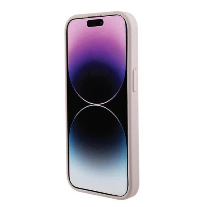 Guess - Guess iPhone 15 Mobilskal Magsafe Saffiano - Rosa