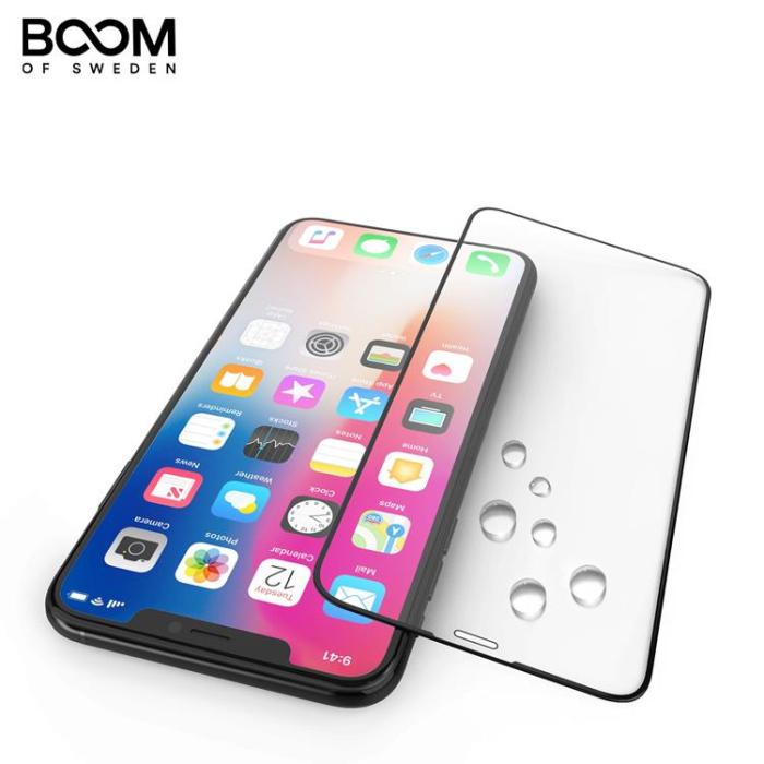 Boom of Sweden - BOOM Curved Härdat Glas Skärmskydd iPhone XS Max