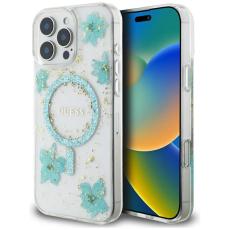 Guess - Guess iPhone 16 Pro Max Mobilskal MagSafe Resin Flowers