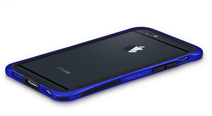 UTGATT5 - Macally Protective Frame till iPhone 6 / 6S - Blå