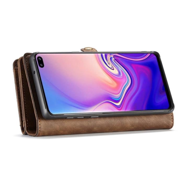 DG.MING - DG.MING Detachable Plånboksfodral till Samsung Galaxy S21 Ultra - Brun