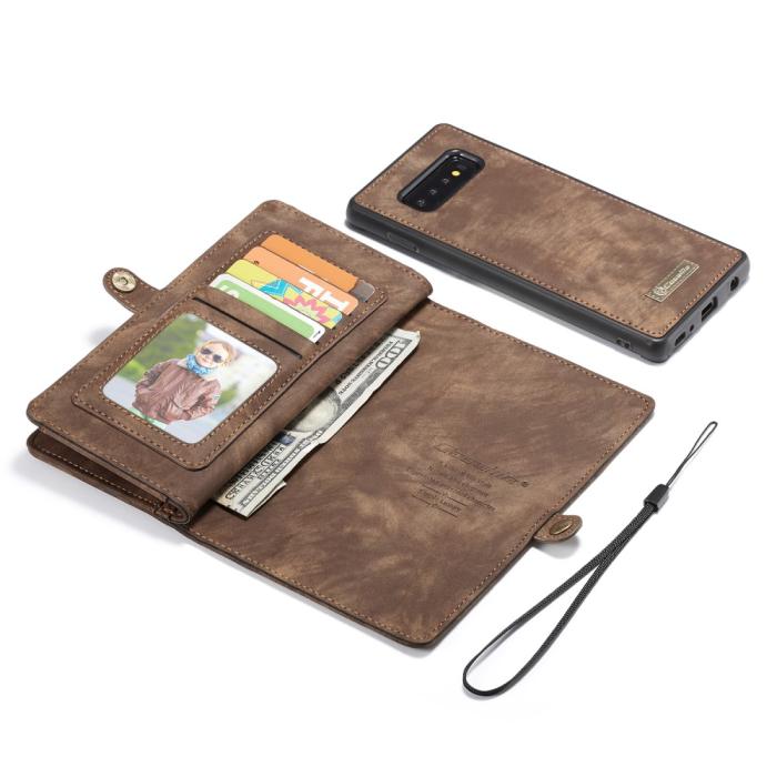 DG.MING - DG.MING Detachable Plånboksfodral till Samsung Galaxy S21 Ultra - Brun