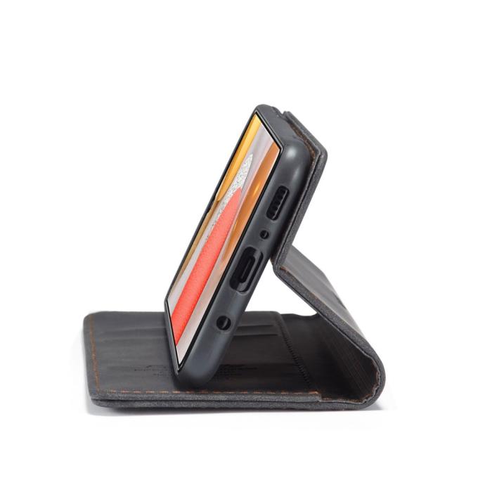 Caseme - Caseme Vintage Plånboksfodral till Samsung Galaxy S21 - Svart