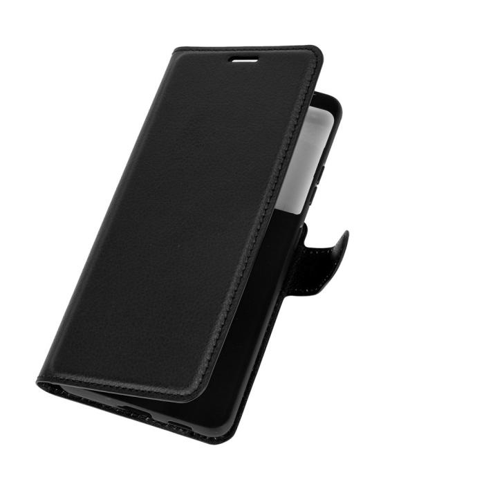 UTGATT1 - Litchi Plånboksfodral till Samsung Galaxy S21 Ultra - Svart
