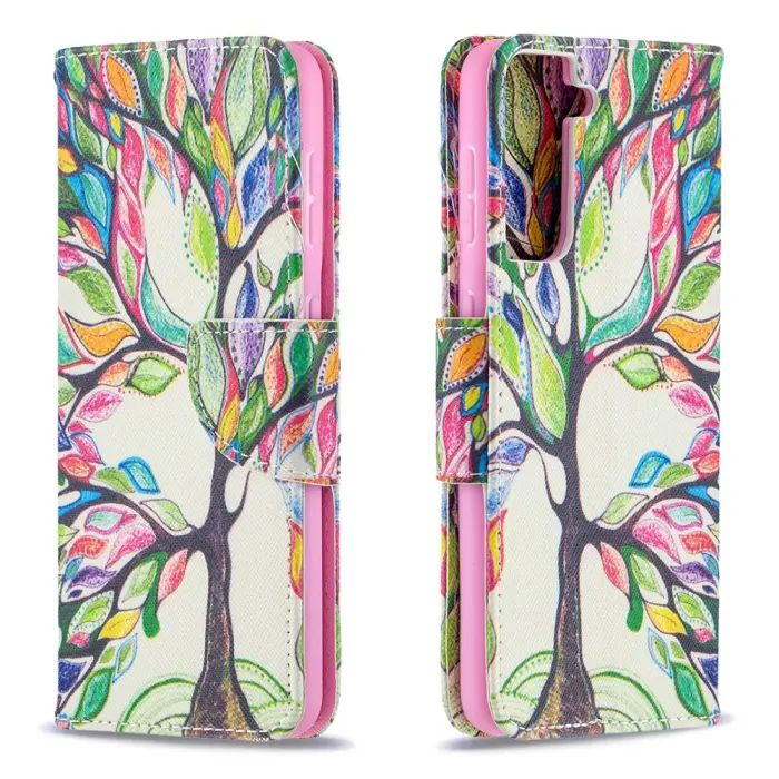 OEM - Plånboksfodral till Samsung Galaxy S21 Plus - Colorful Tree