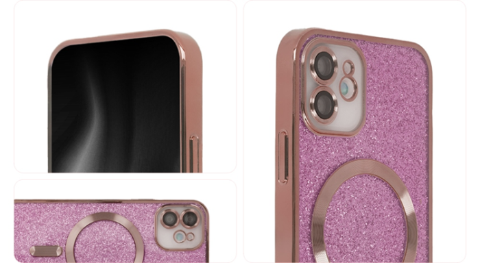 Tecto Shield - Tecto Shield iPhone 15 Pro Max Mobilskal MagSafe SparkleFlex